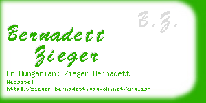 bernadett zieger business card